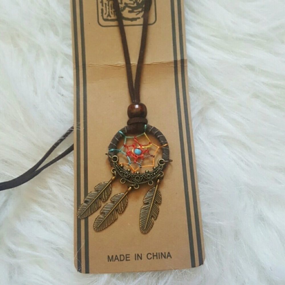 Dream Catcher Leather Necklace